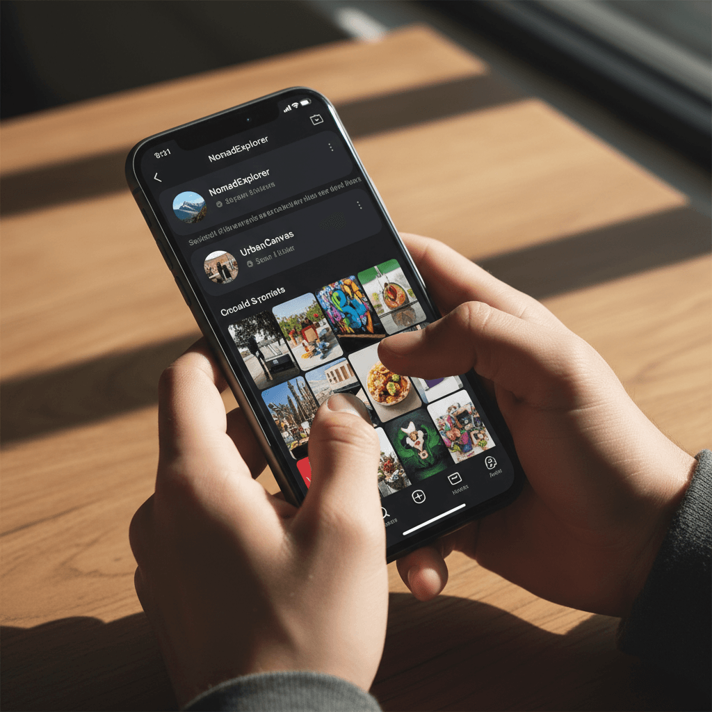 Dark mode interface with high-contrast accessibility